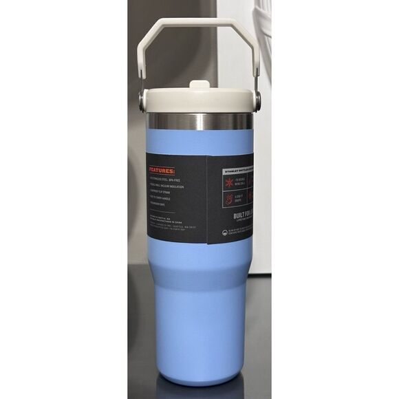 Stanley Ice Flow Flip Straw Tumbler 30oz,CORNFLOWER - Picture 2 of 4